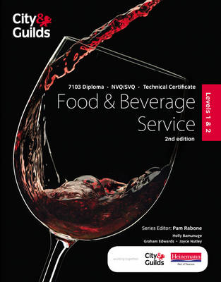Book cover for City & Guilds Level 1 & 2 Food & Beverage Service Candidate Handbook, 2nd edition