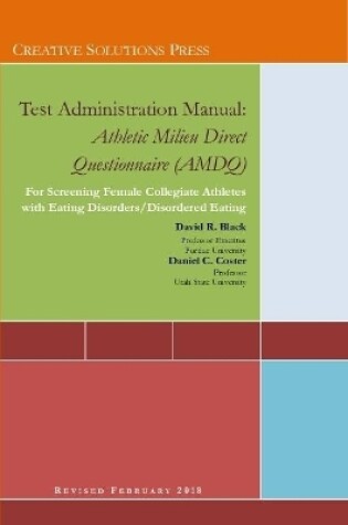 Cover of Test Administration Manual