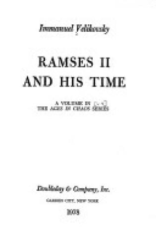 Cover of Ramses II and His Time