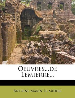 Book cover for Oeuvres...de Lemierre...