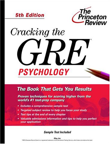 Book cover for Cracking the Gre Psychology Test