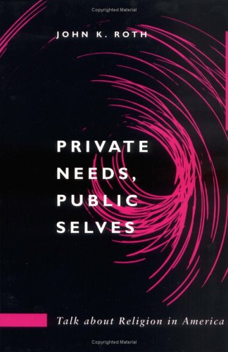 Book cover for Private Needs, Public Selves CB