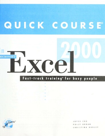 Cover of Quick Course in Microsoft Excel 2000