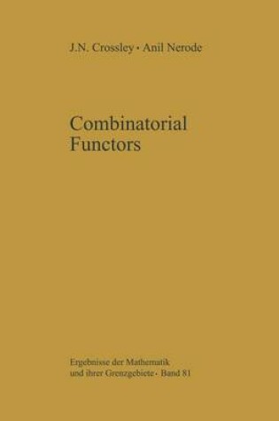 Cover of Combinatorial Functors