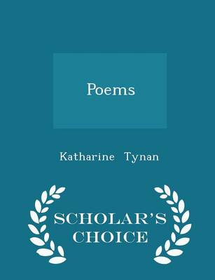 Book cover for Poems - Scholar's Choice Edition