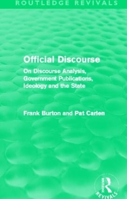 Book cover for Official Discourse (Routledge Revivals)