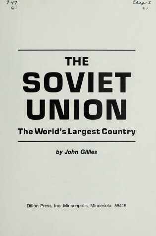 Cover of The Soviet Union Opwos H