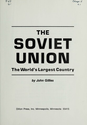 Book cover for The Soviet Union Opwos H