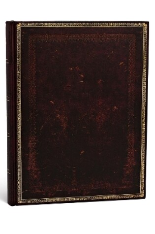 Cover of Black Moroccan (Old Leather Collection) Ultra Lined Hardcover Journal