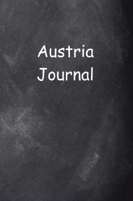 Book cover for Austria Journal Chalkboard Design