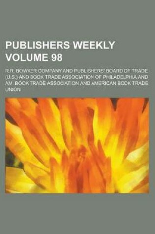 Cover of Publishers Weekly Volume 98