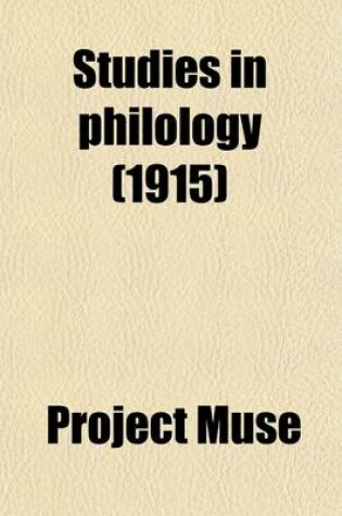 Cover of Studies in Philology (Volume 12-13)