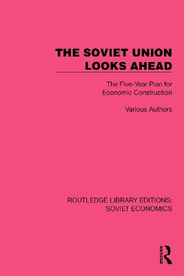 Book cover for The Soviet Union Looks Ahead