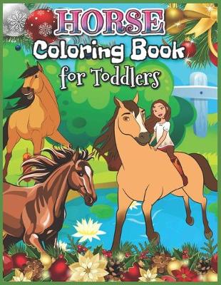 Book cover for Horse Coloring Book for Toddlers