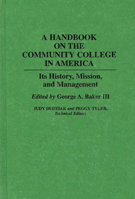 Book cover for A Handbook on the Community College in America