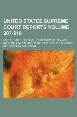 Cover of United States Supreme Court Reports Volume 207-210