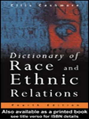 Book cover for Dictionary of Race and Ethnic Relations