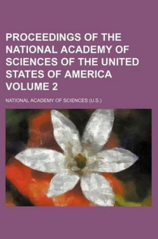 Cover of Proceedings of the National Academy of Sciences of the United States of America Volume 2