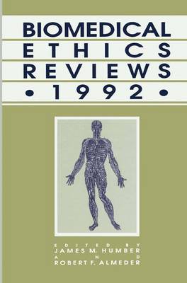 Book cover for Biomedical Ethics Reviews ' 1992