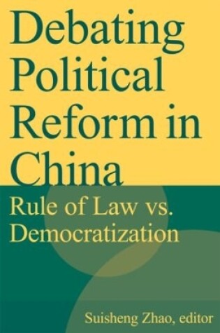 Cover of Debating Political Reform in China