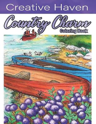 Book cover for Creative Having Country Charm Coloring Book