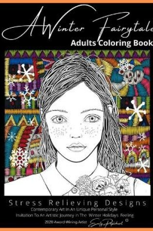 Cover of A Winter Fairytale Coloring Book For Adults