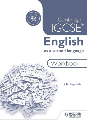 Book cover for Cambridge IGCSE English as a second language workbook