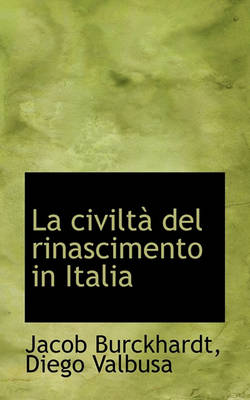 Book cover for La Civilta del Rinascimento in Italia