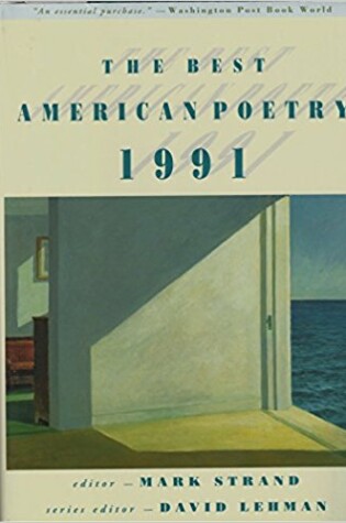 Cover of The Best American Poetry 1991