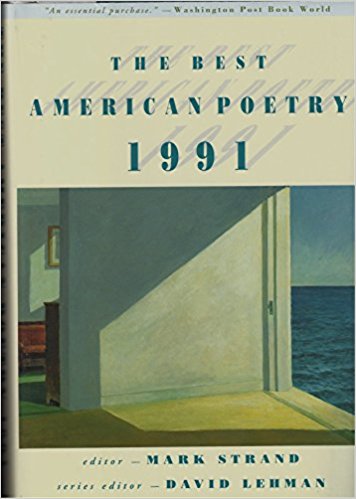 Book cover for The Best American Poetry 1991