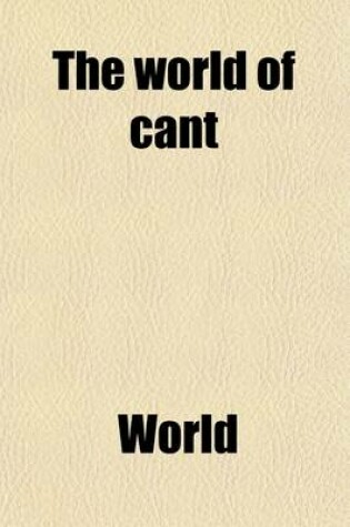 Cover of The World of Cant