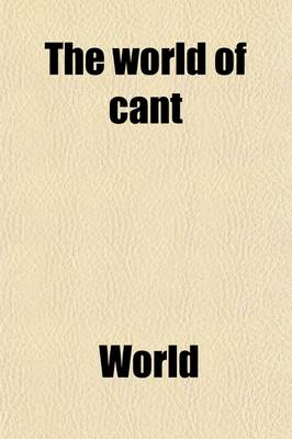 Book cover for The World of Cant