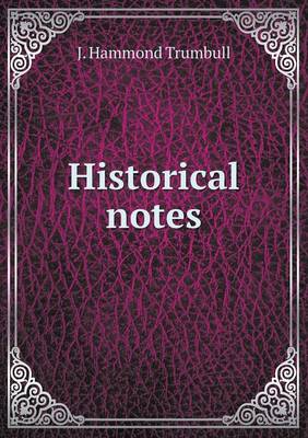 Book cover for Historical notes