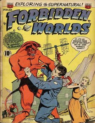 Book cover for Forbidden Worlds Number 32 Horror Comic Book