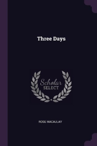 Cover of Three Days