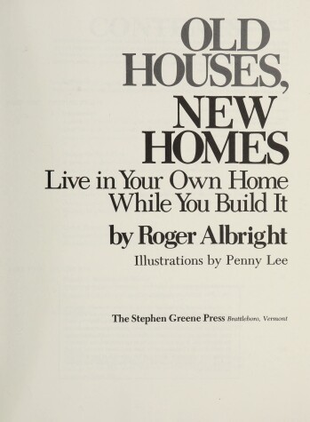 Book cover for Old Houses, New Homes