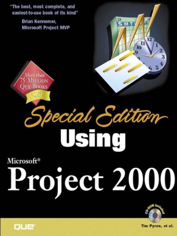 Book cover for Using Microsoft Project 2000