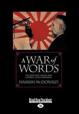 Book cover for A War of Words