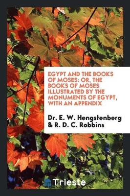 Book cover for Egypt and the Books of Moses