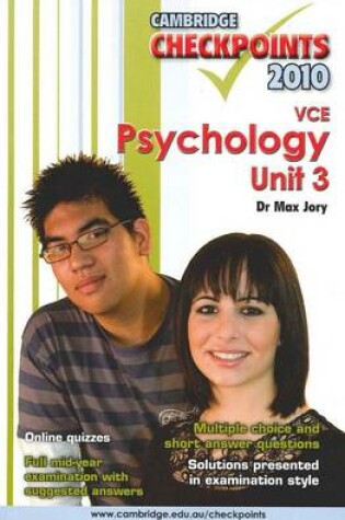 Cover of Cambridge Checkpoints VCE Psychology Unit 3 2010