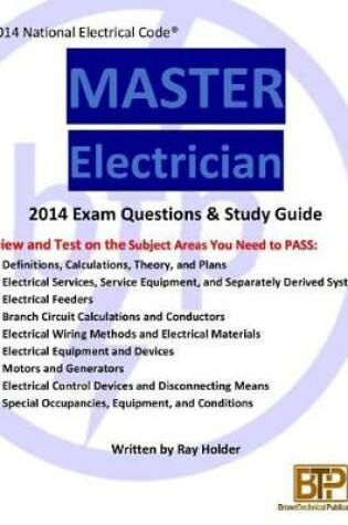 Cover of 2014 Master Electrician Exam Questions and Study Guide