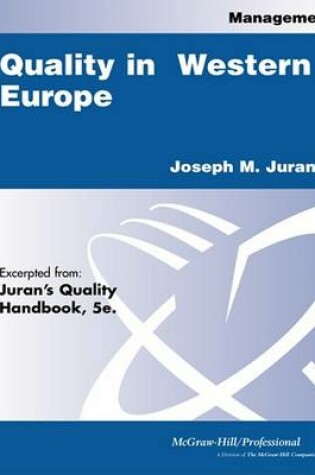 Cover of Quality in Western Europe