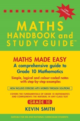 Cover of Maths Handbook & Study Guide Grade 10