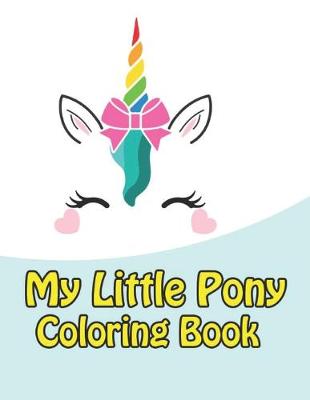 Book cover for my little pony coloring book