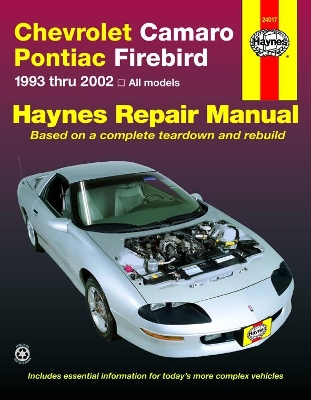 Book cover for Chevrolet Camaro & Pontiac Firebird (93 - 02)