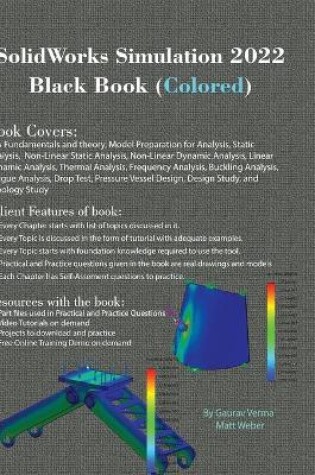 Cover of SolidWorks Simulation 2022 Black Book (Colored)