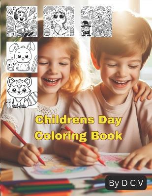 Book cover for Childrens Day Coloring Book