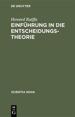 Book cover for Einführung in Die Entscheidungstheorie