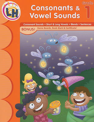 Book cover for Consonants & Vowel Sounds, Grade 1