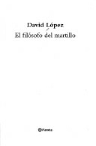 Cover of El Filosofo del Martillo
